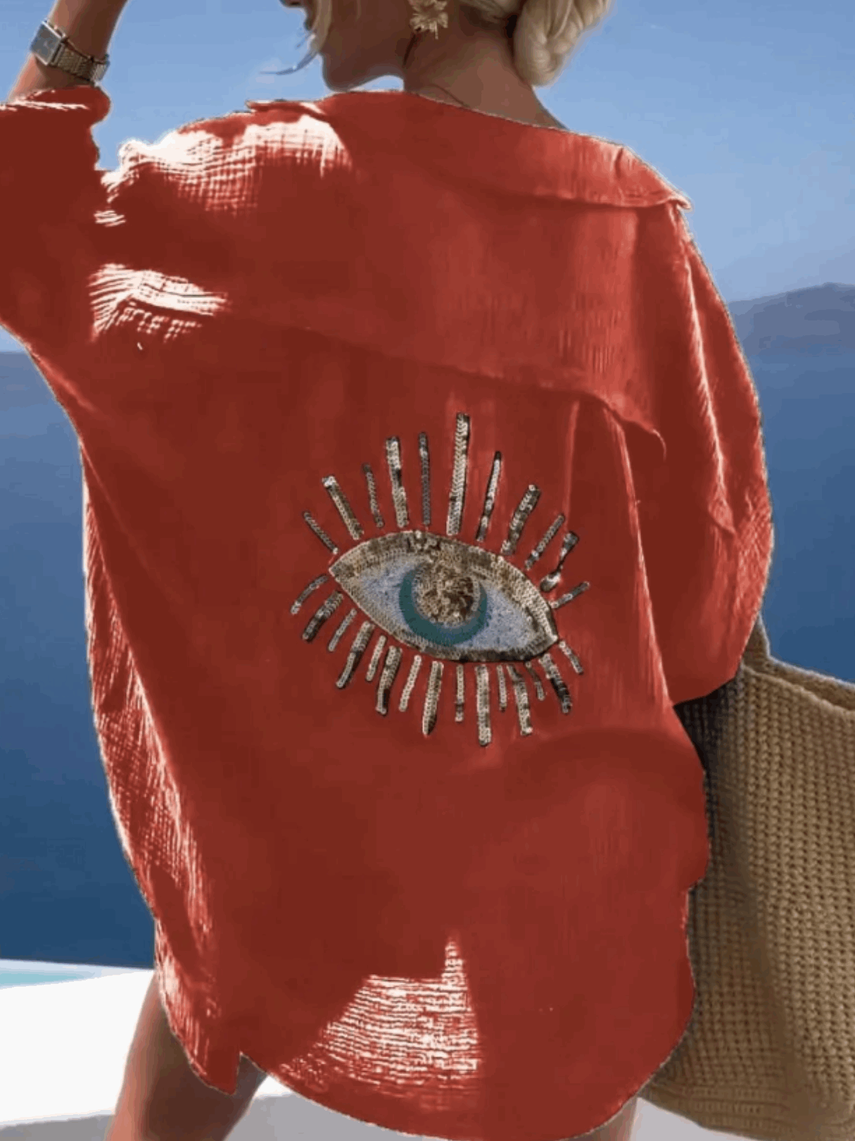 Golden Eye Oversized Shirt