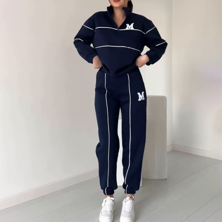 Varsity Zip Tracksuit Set