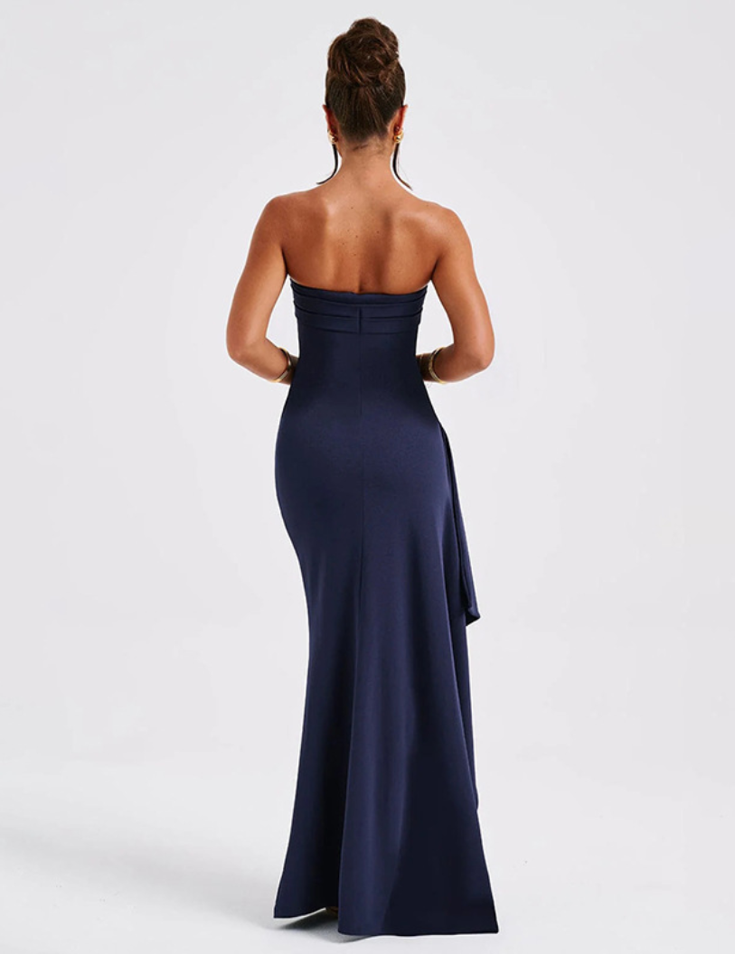 Seraphina Pleated Cutout Gown