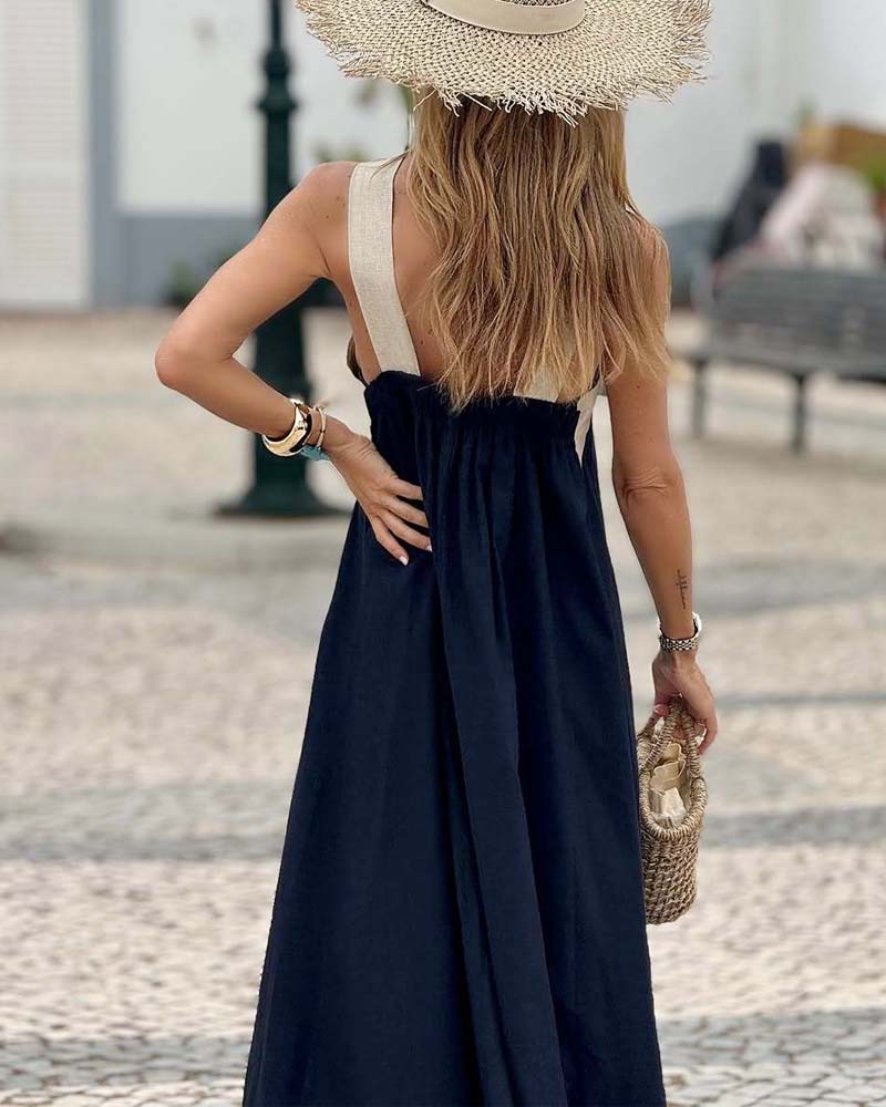 Sienna Luxe Halter Dress