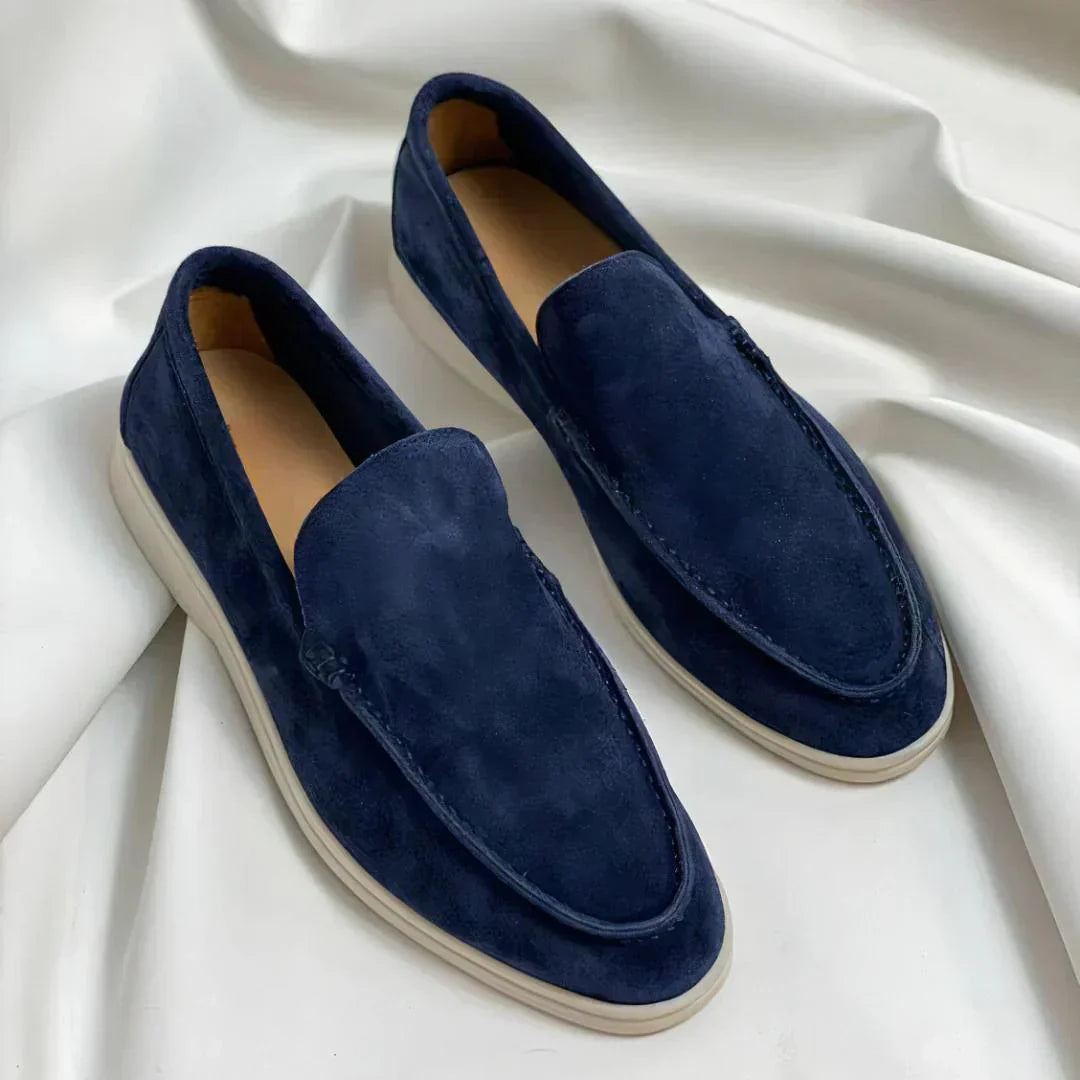 The Lisbon Suede Slip Loafers