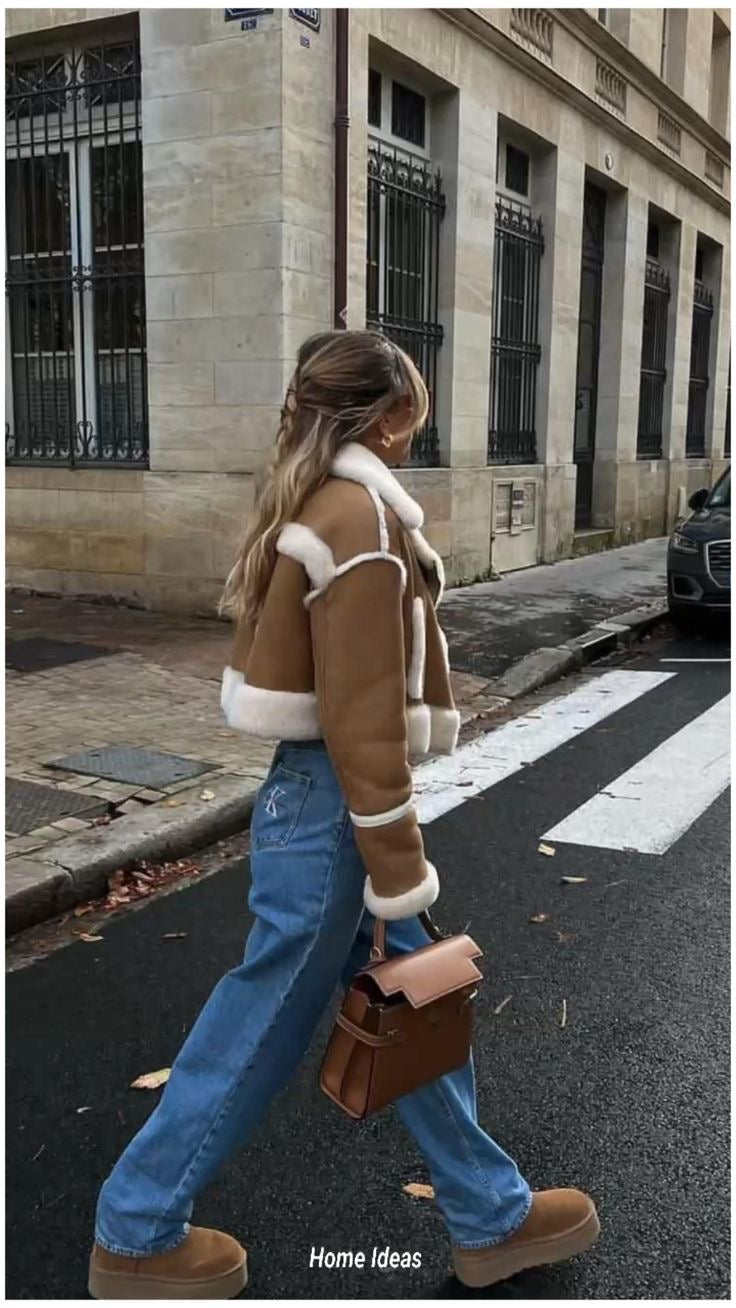 Marissa – Shearling Crop Jacket