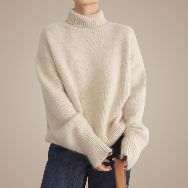 Heather Grey Turtleneck Knit