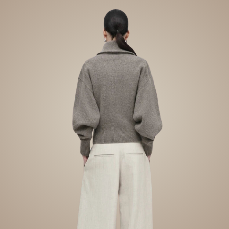 Tiana Wool Zip Cardigan