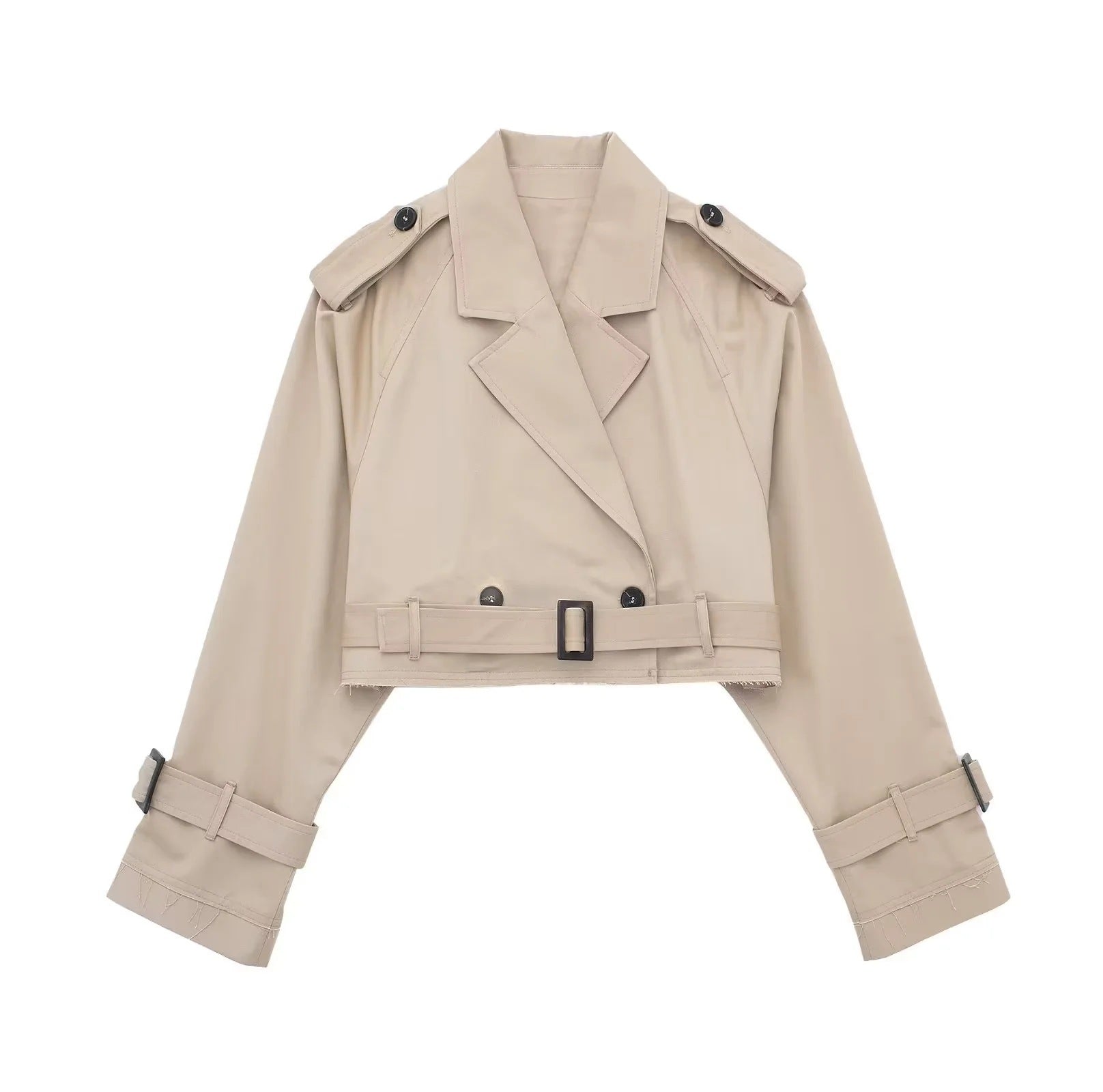 Isla – Cropped Trench Jacket
