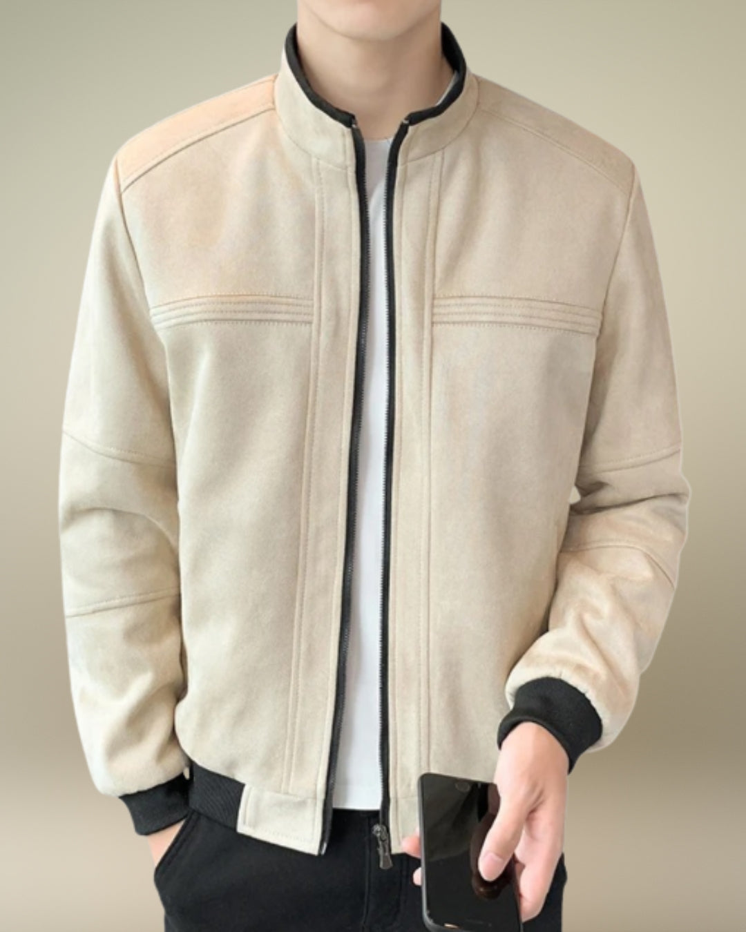 Urban Suede Bomber Jacket