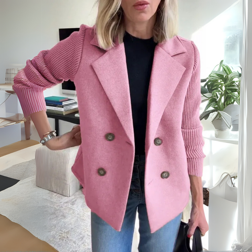 Savannah Ribbed Sleeve Blazer