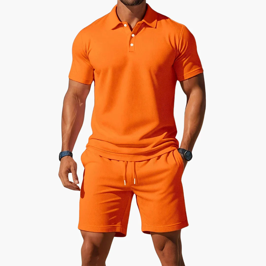 The Capri Polo Short Set