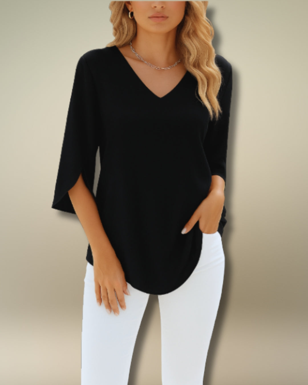 Skyline V-Neck Blouse