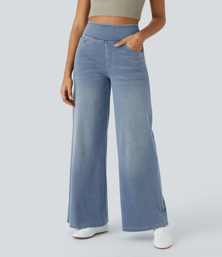 Cali Stretch Wide Jeans