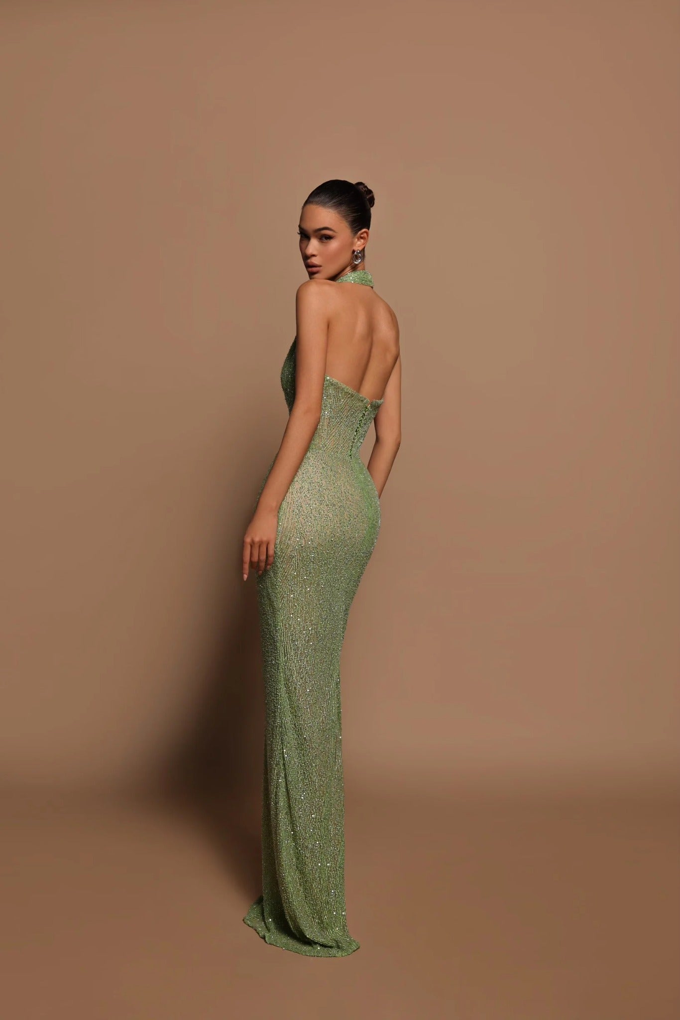 Emerald Radiance Glam Dress