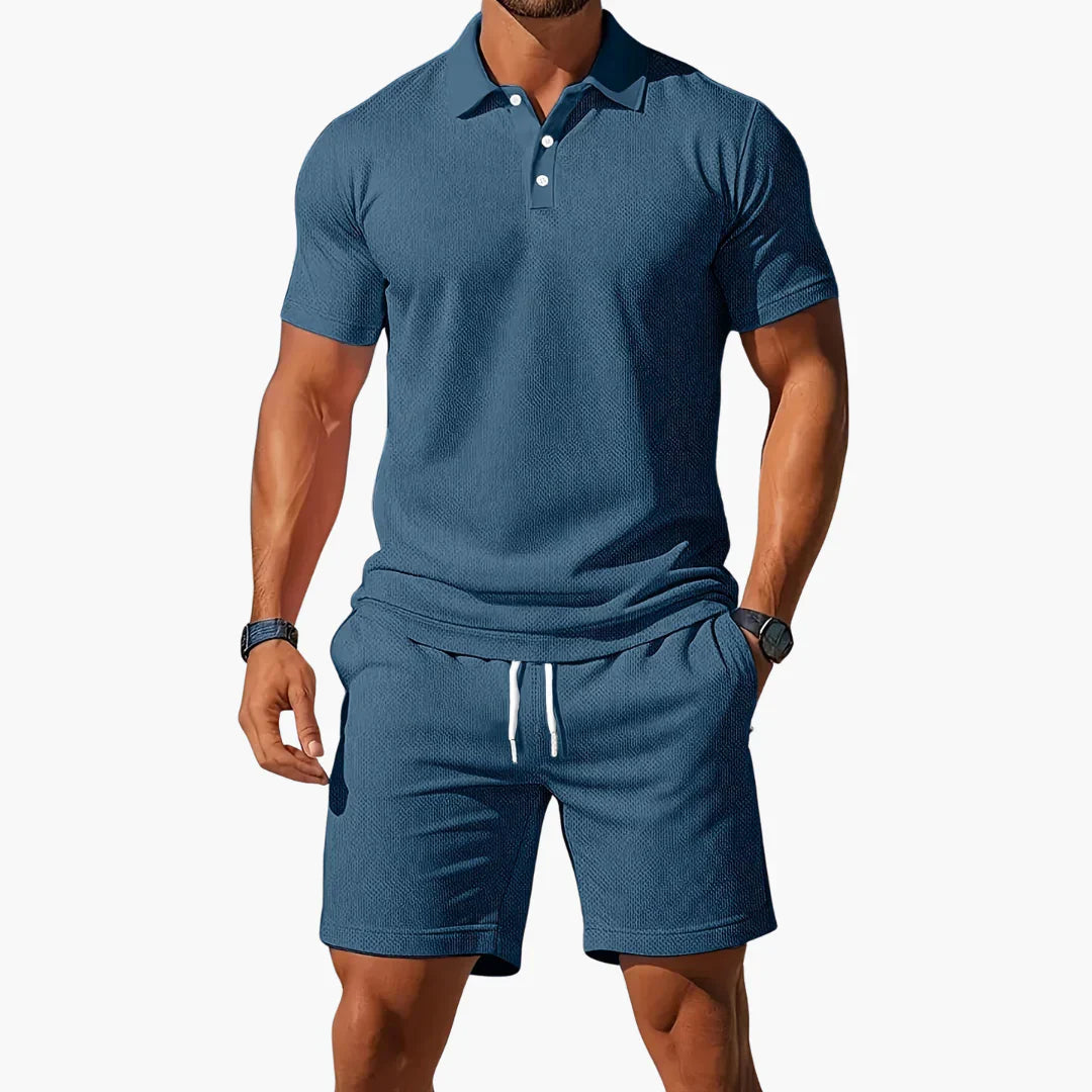 The Capri Polo Short Set