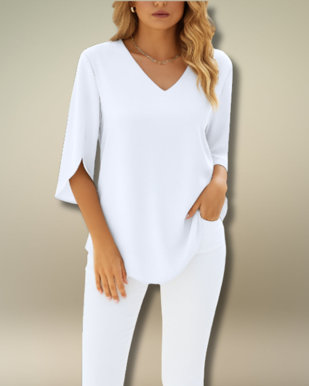 Skyline V-Neck Blouse