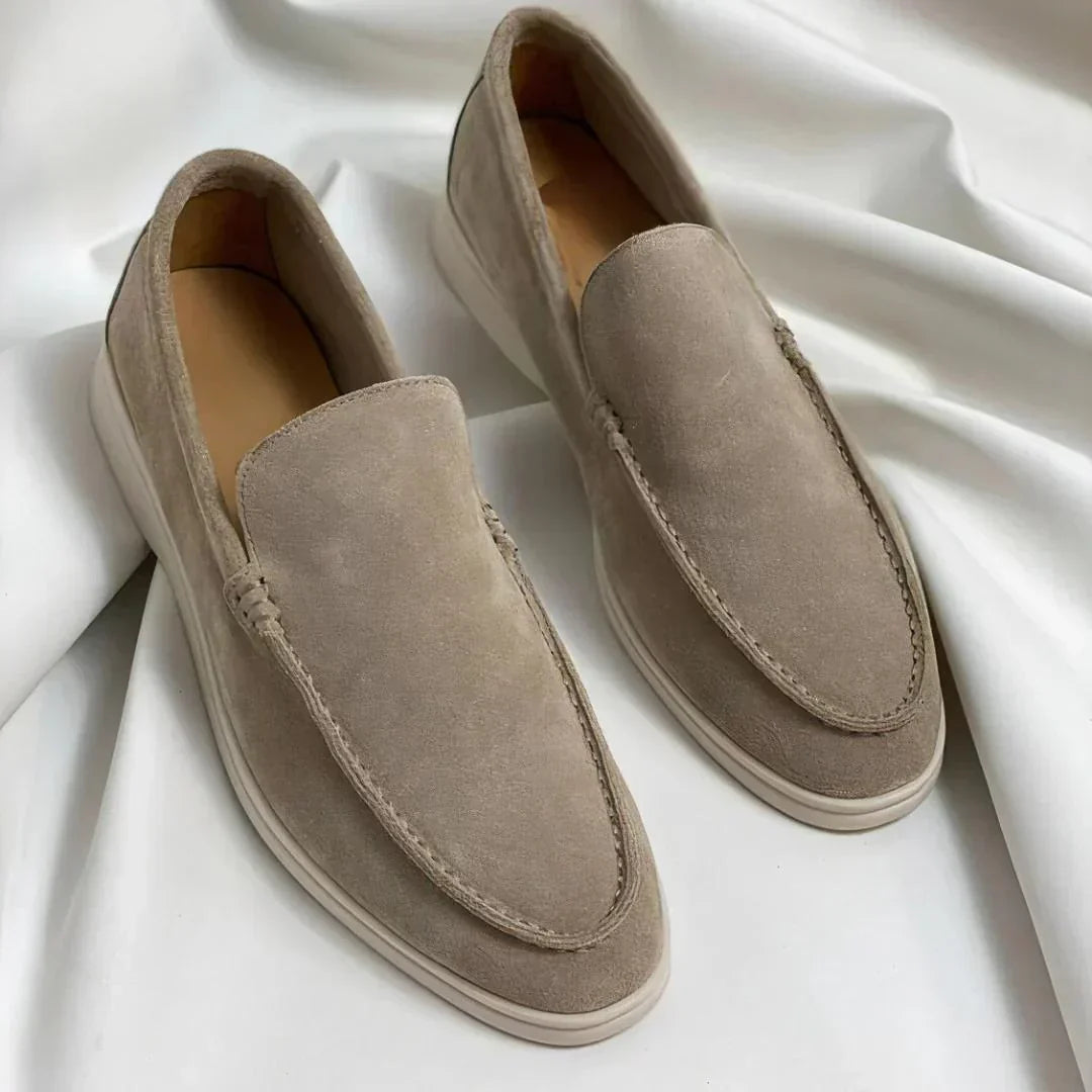 The Lisbon Suede Slip Loafers