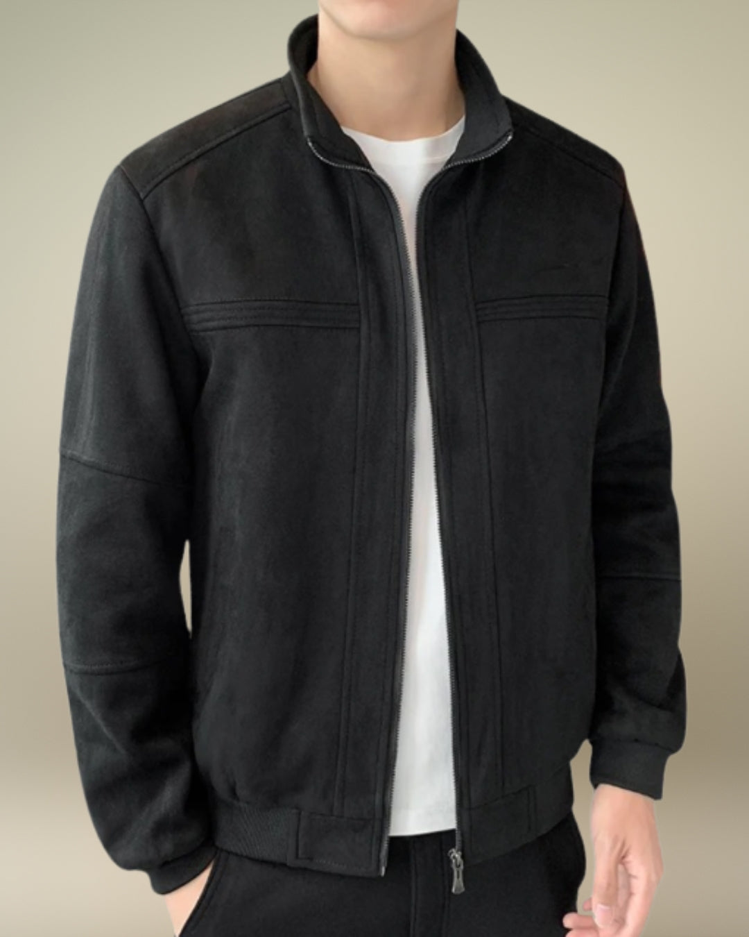 Urban Suede Bomber Jacket