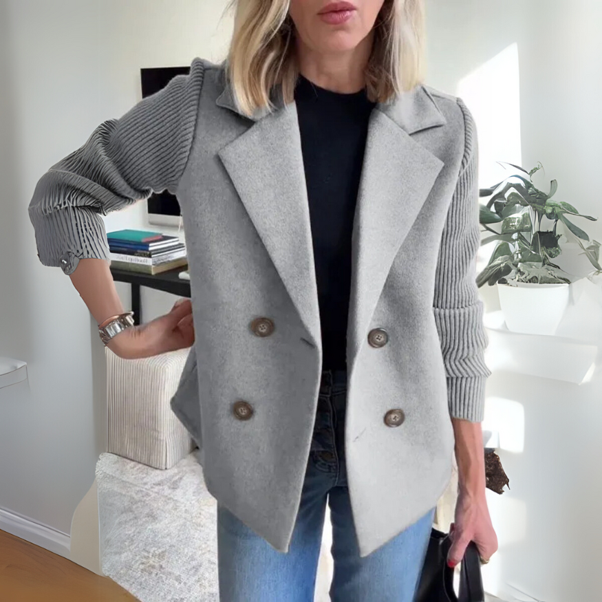 Savannah Ribbed Sleeve Blazer