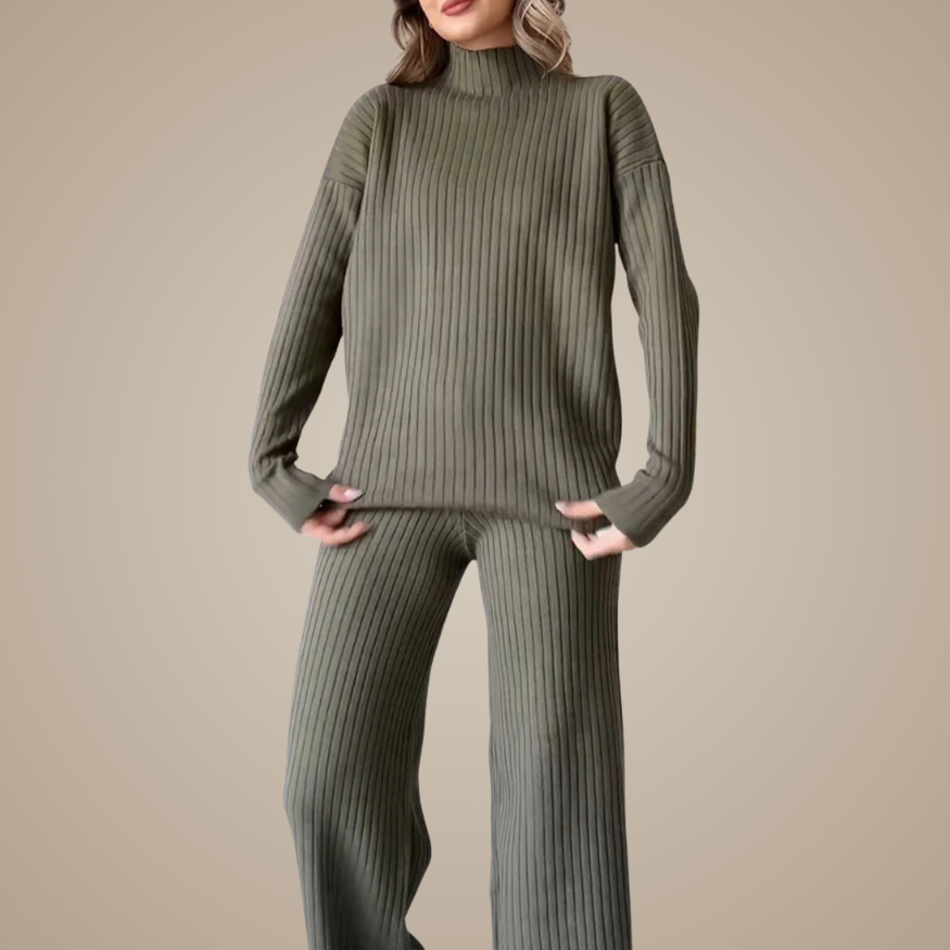 Jet Black Lounge Knit Set