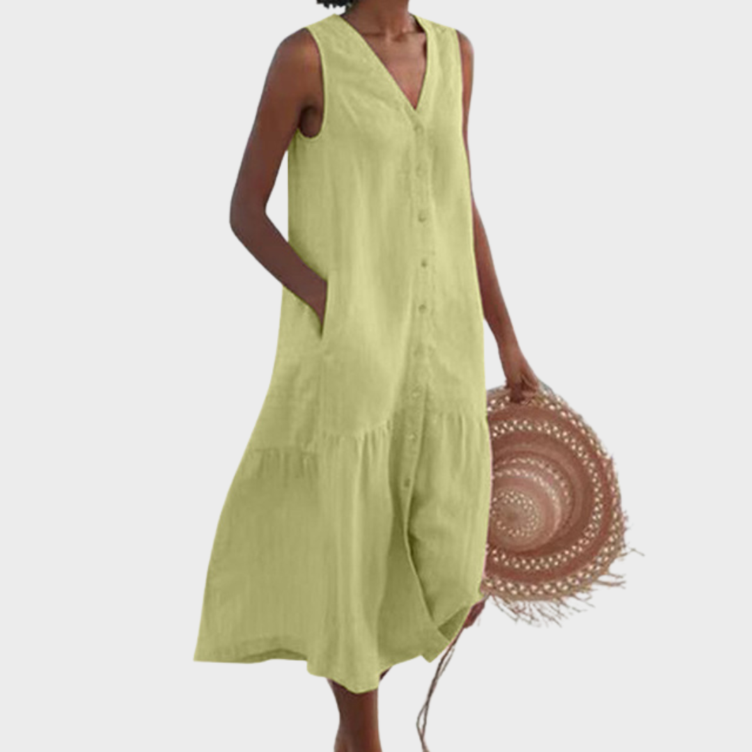 Coral Coastline Dress