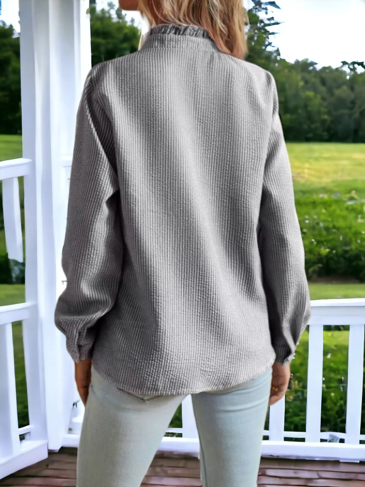 Soft Ruffle Charm Blouse