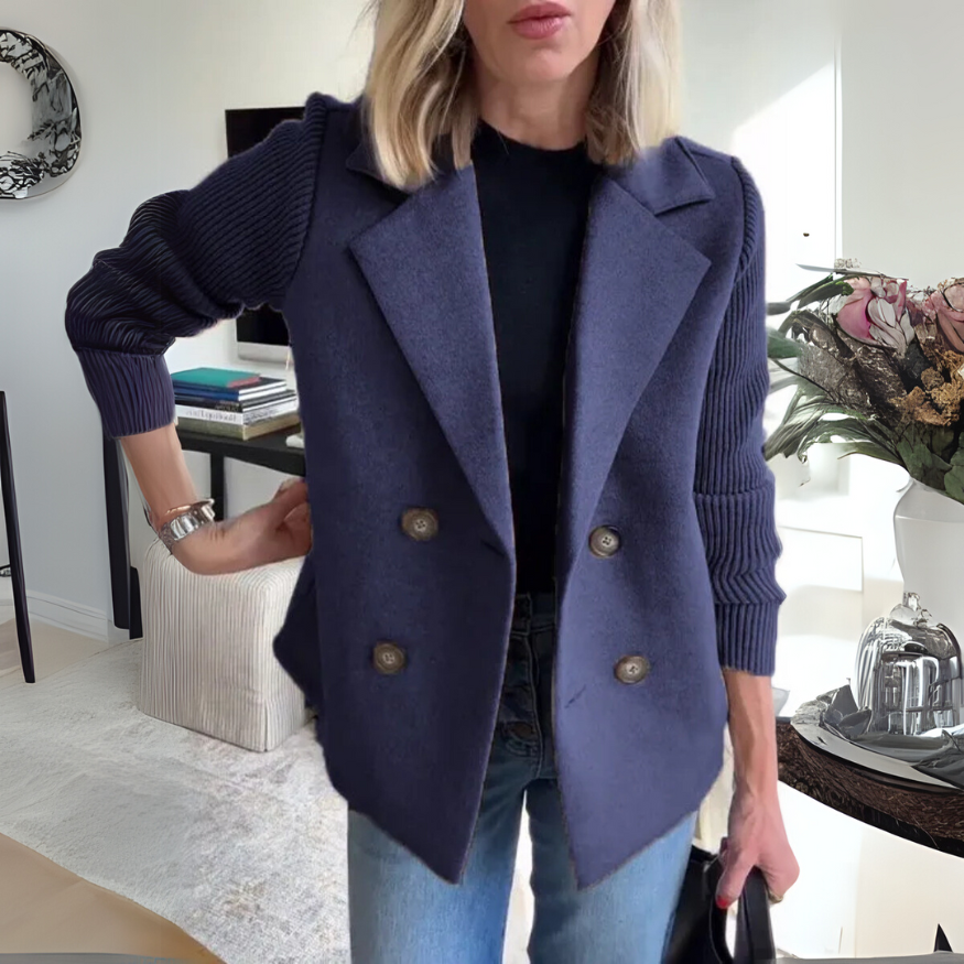 Savannah Ribbed Sleeve Blazer