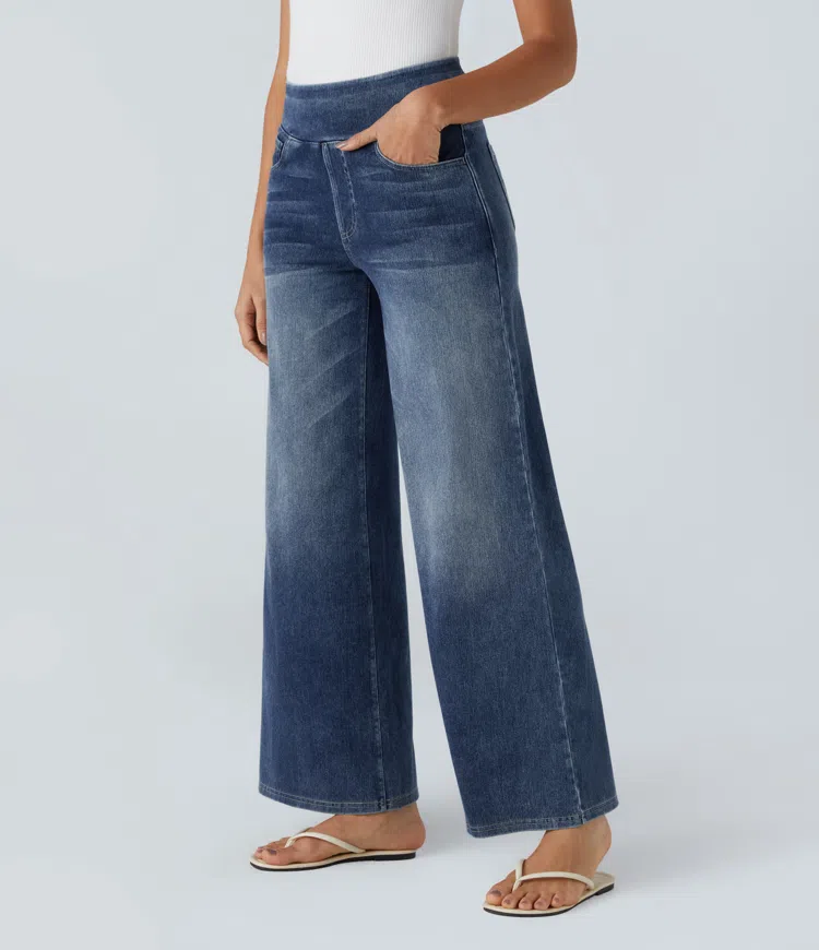 Cali Stretch Wide Jeans