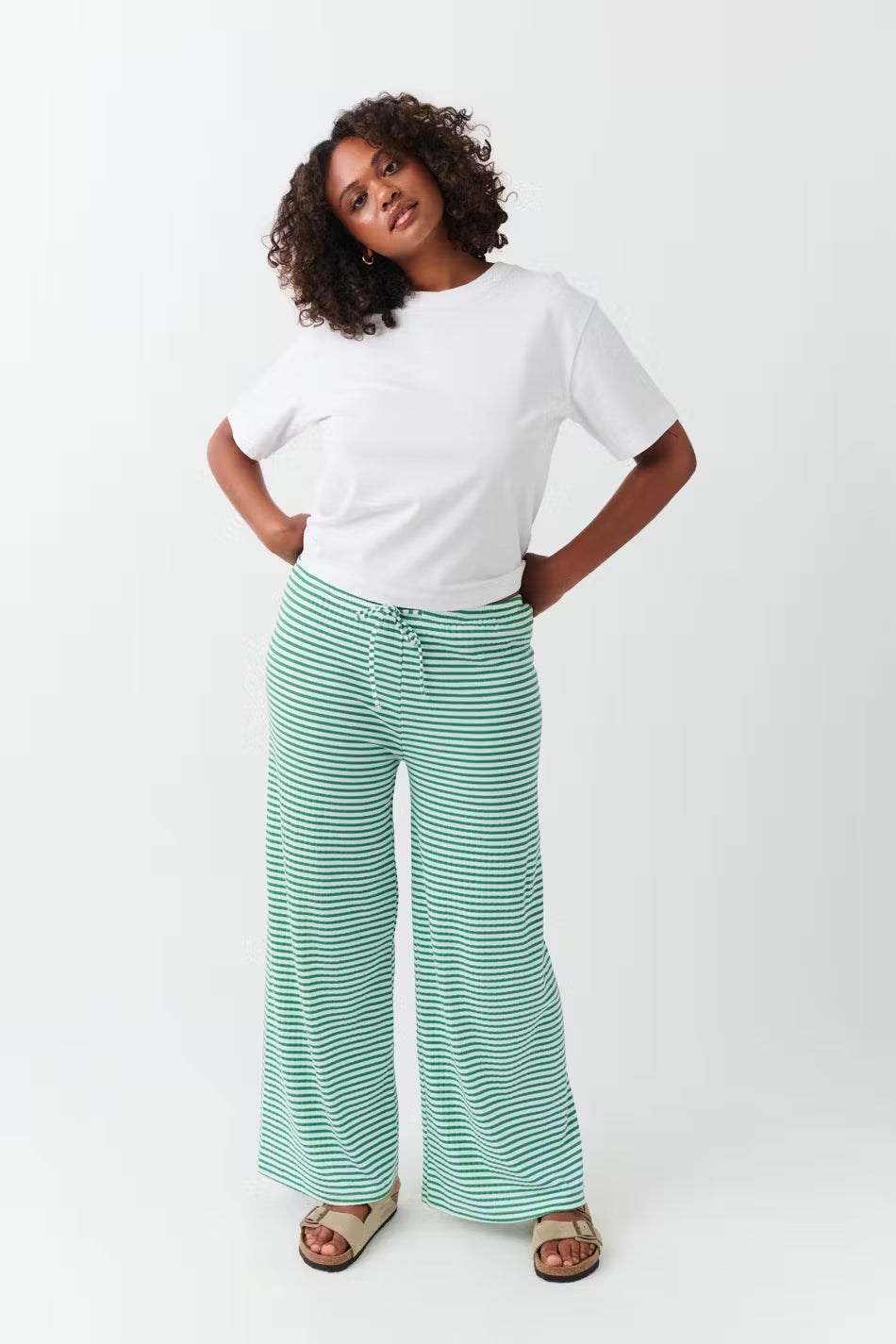 Lydia – Coastal Stripe Flares