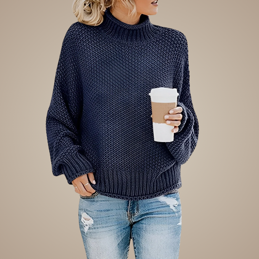 Midnight Textured Knit Sweater