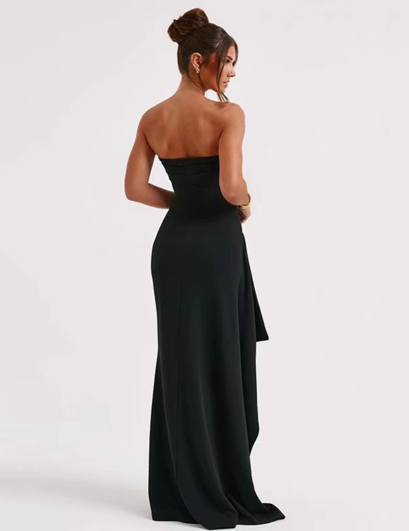 Seraphina Pleated Cutout Gown