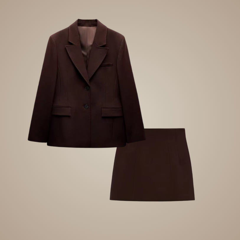 Mocha Power Suit Set