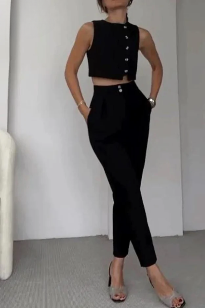 Ivory Sculpted Two-Piece Set