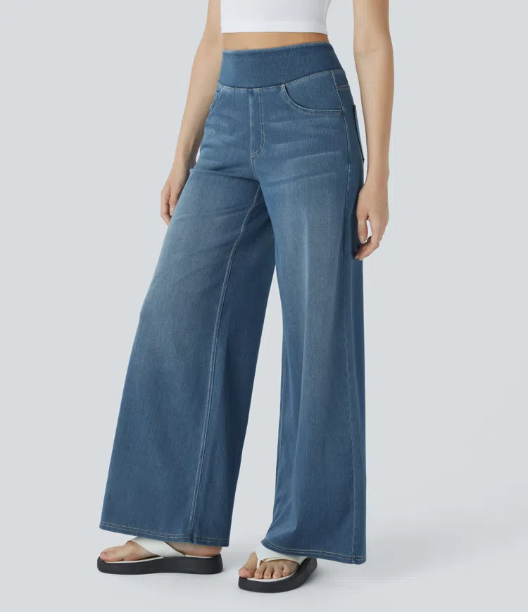 Cali Stretch Wide Jeans