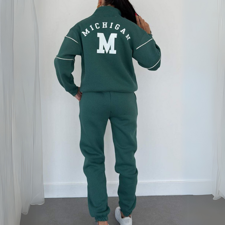 Varsity Zip Tracksuit Set
