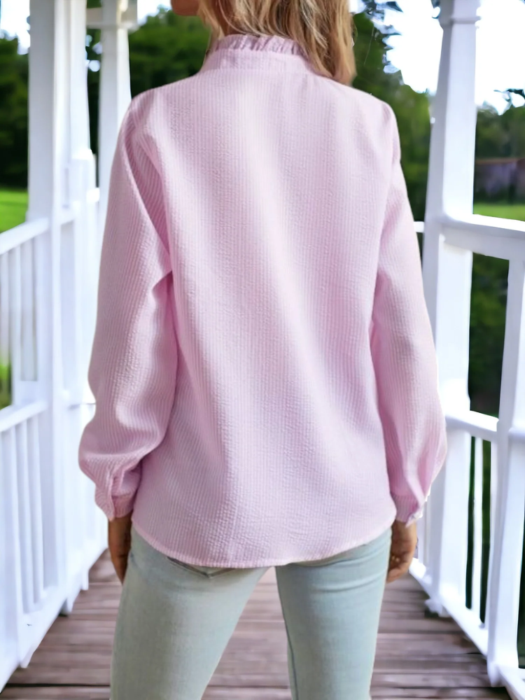 Soft Ruffle Charm Blouse