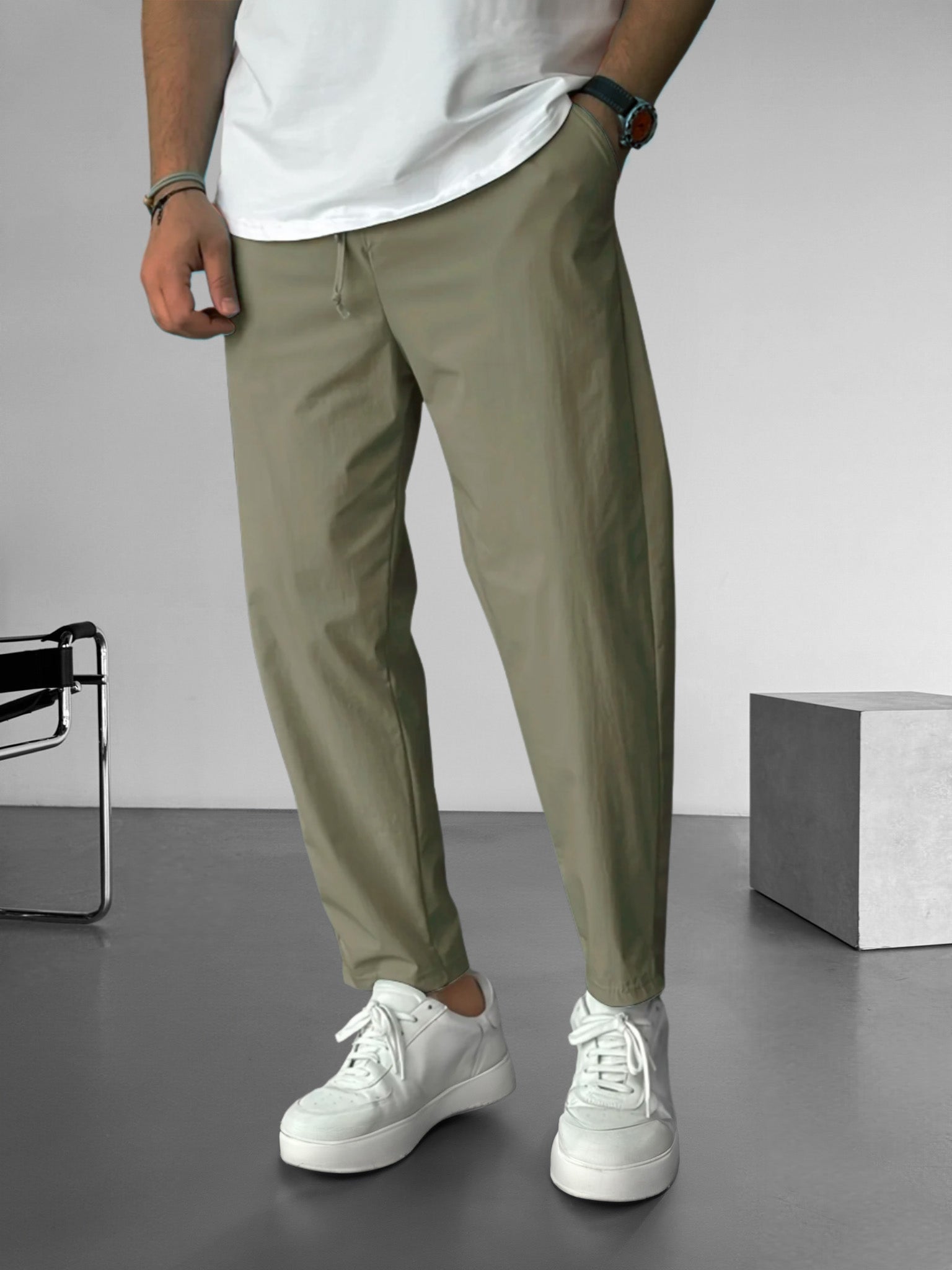 Jason - Essential Tapered Drawstring Trousers