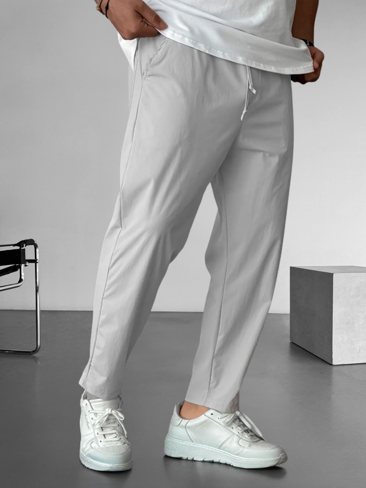 Jason - Essential Tapered Drawstring Trousers