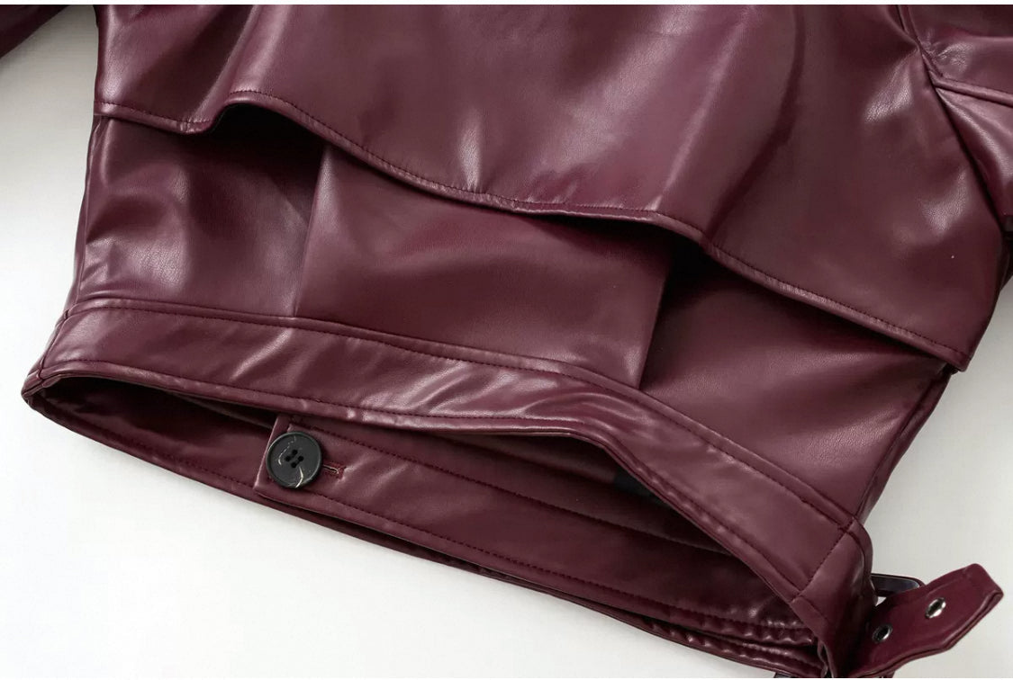 Evelyn – Luxe Leather Jacket