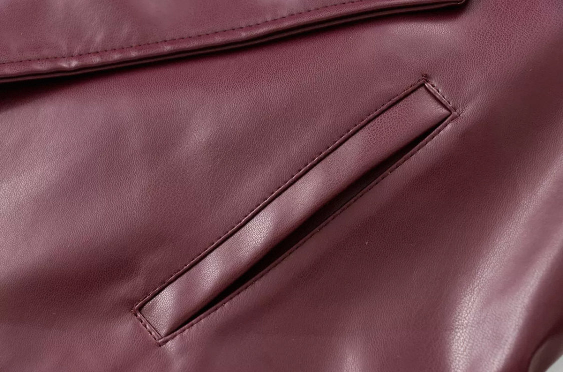 Evelyn – Luxe Leather Jacket