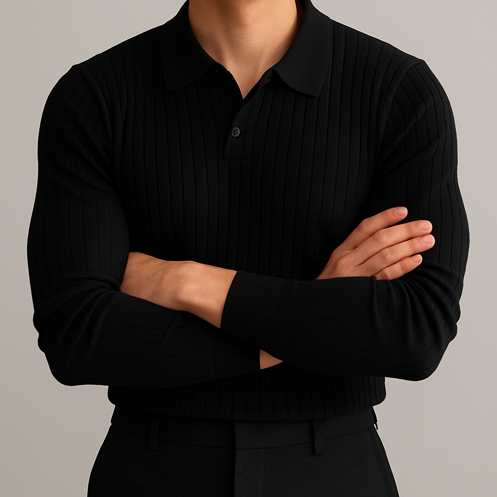 Dorian™ – Espresso Knit Polo