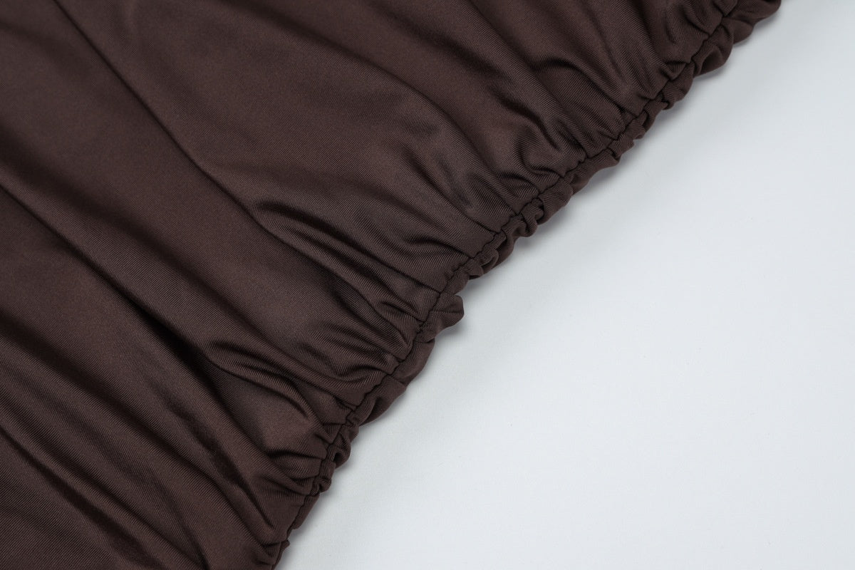 Selene – Midnight Drape Mini Dress