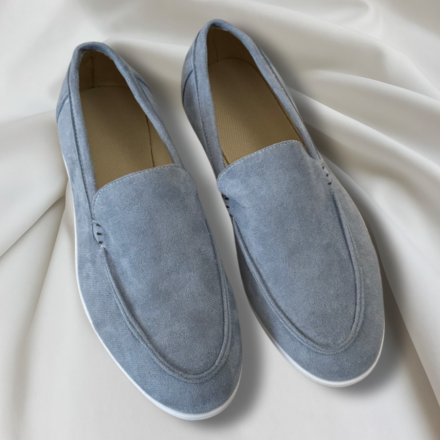 The Lisbon Suede Slip Loafers