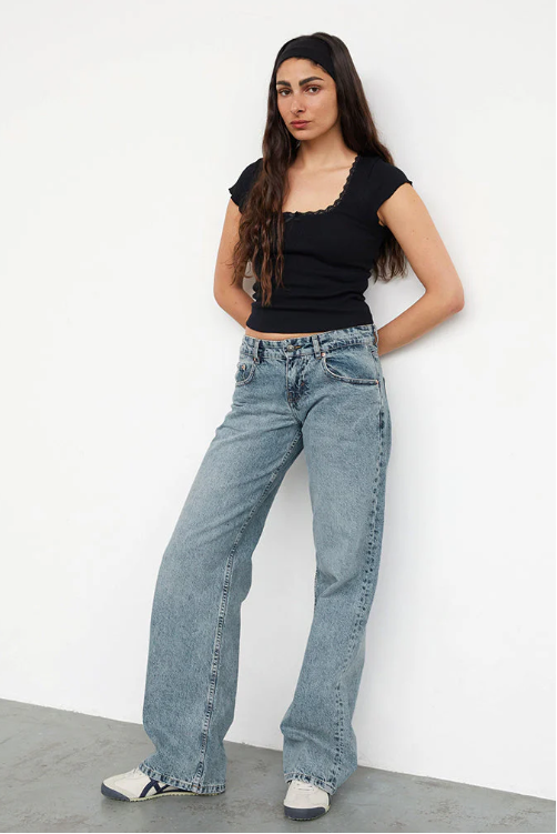 Sienna™ – Midnight Wash Wide Jeans
