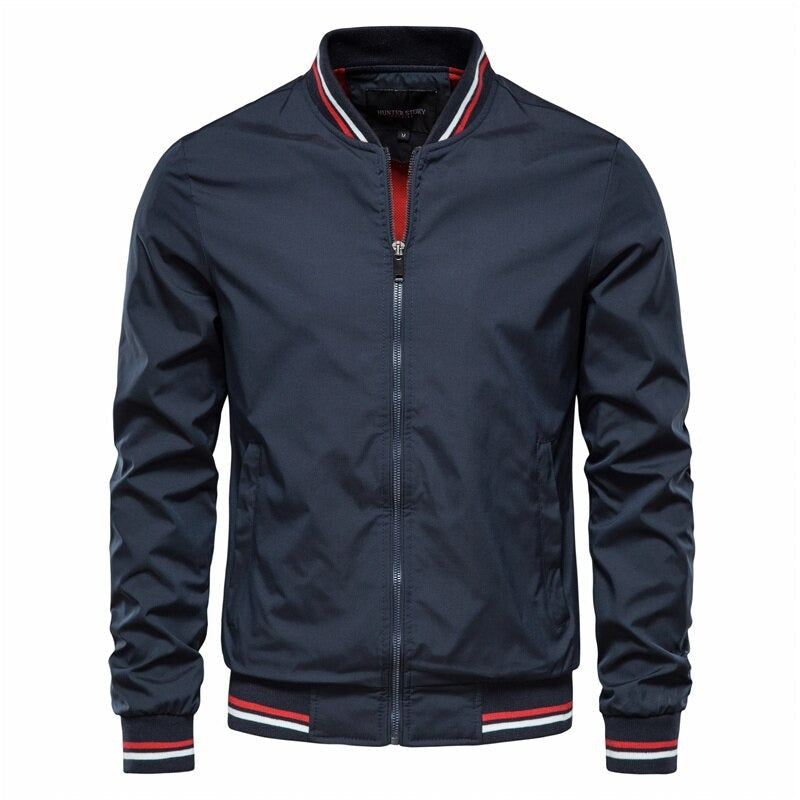 The Mercer Stripe Bomber Jacket