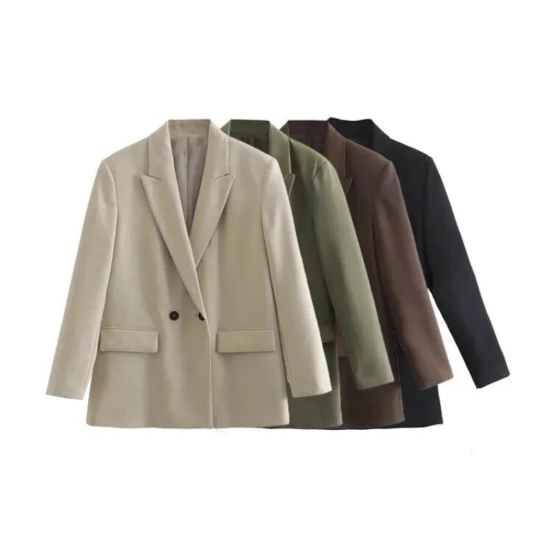 Vivienne – Sandstone Tailored Blazer