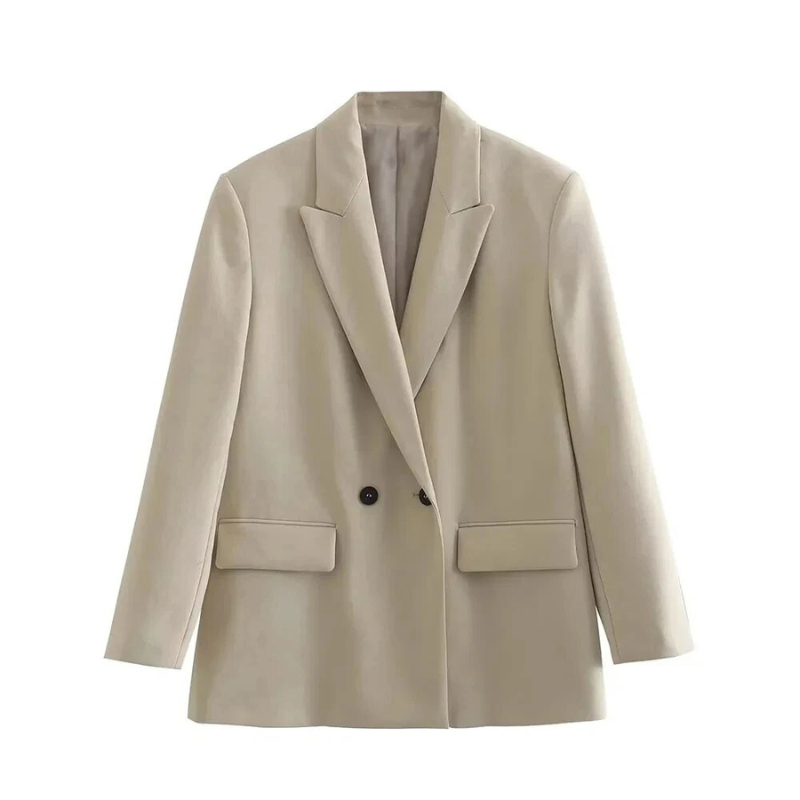 Vivienne – Sandstone Tailored Blazer