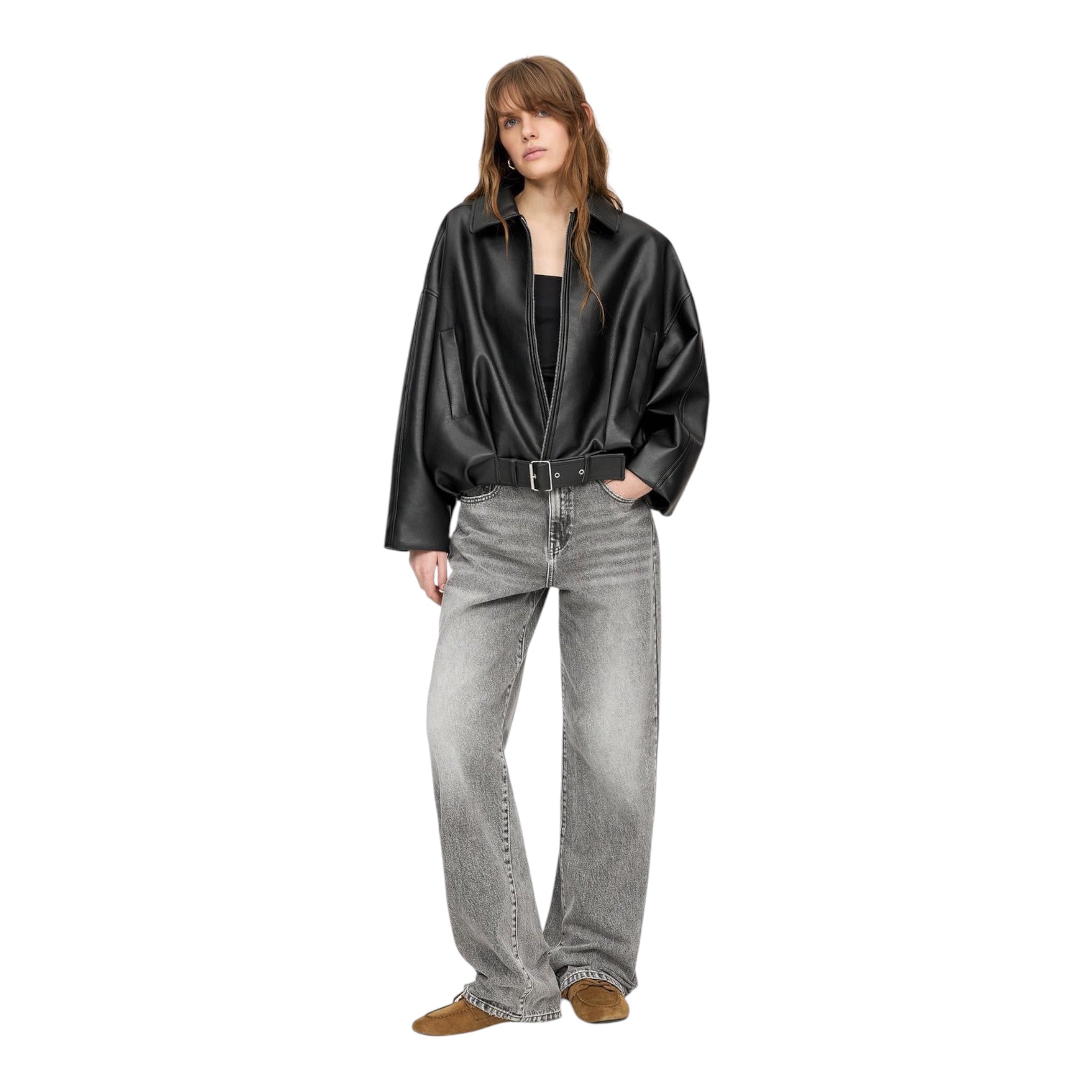 Elena – Modern Edge Leather Jacket