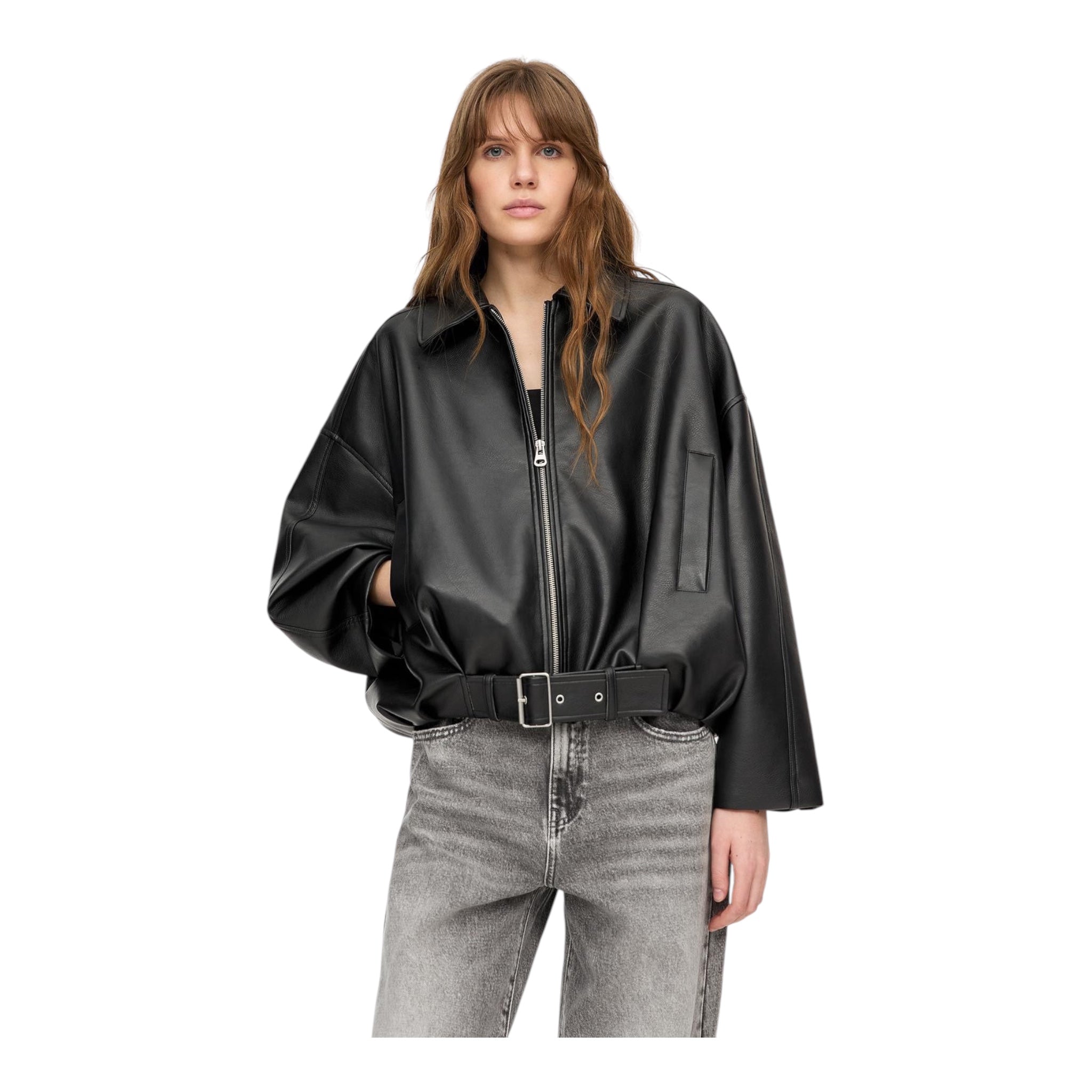 Elena – Modern Edge Leather Jacket