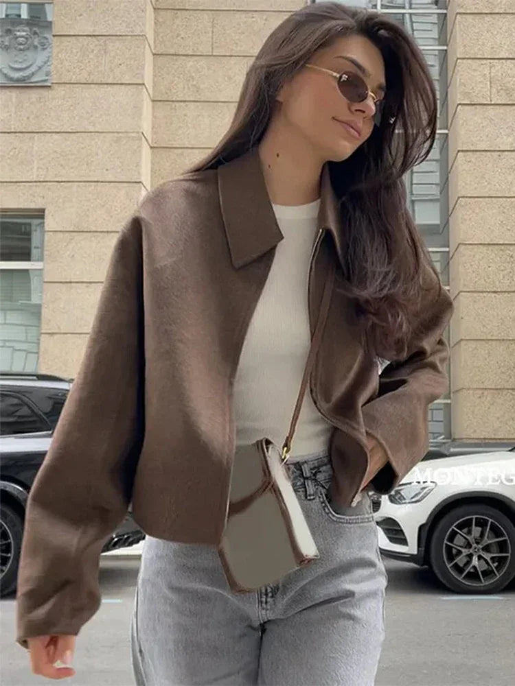 Mocha Luxe Wool Jacket