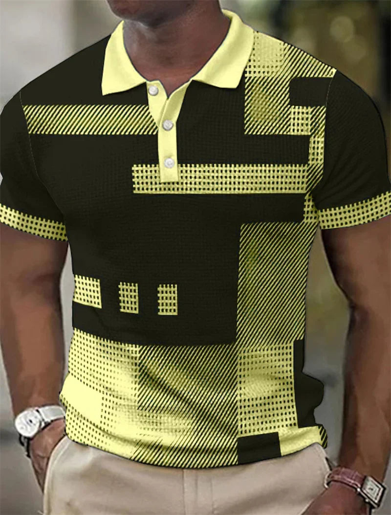Darius™ – Monochrome Grid Polo
