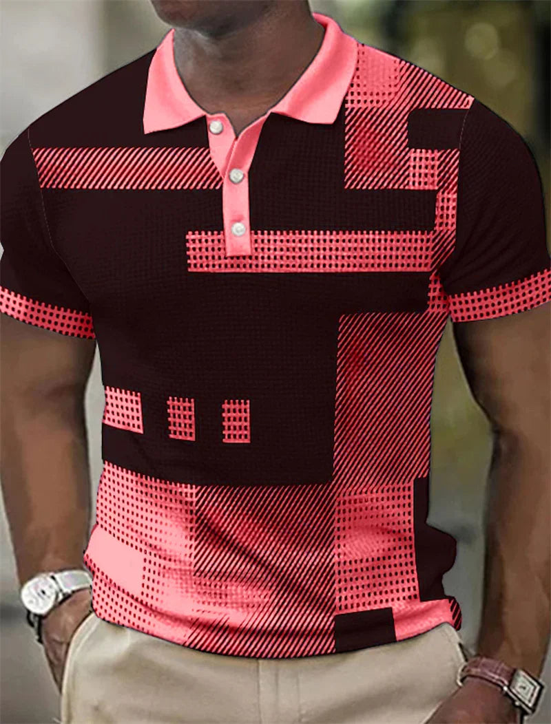 Darius™ – Monochrome Grid Polo