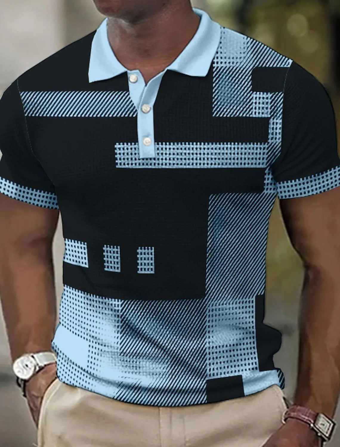 Darius™ – Monochrome Grid Polo